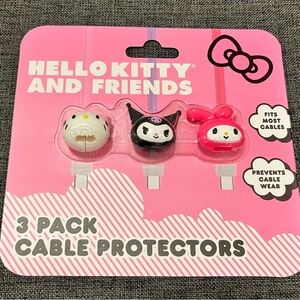 Hello Kitty Cable Protectors - Pink, Black, White